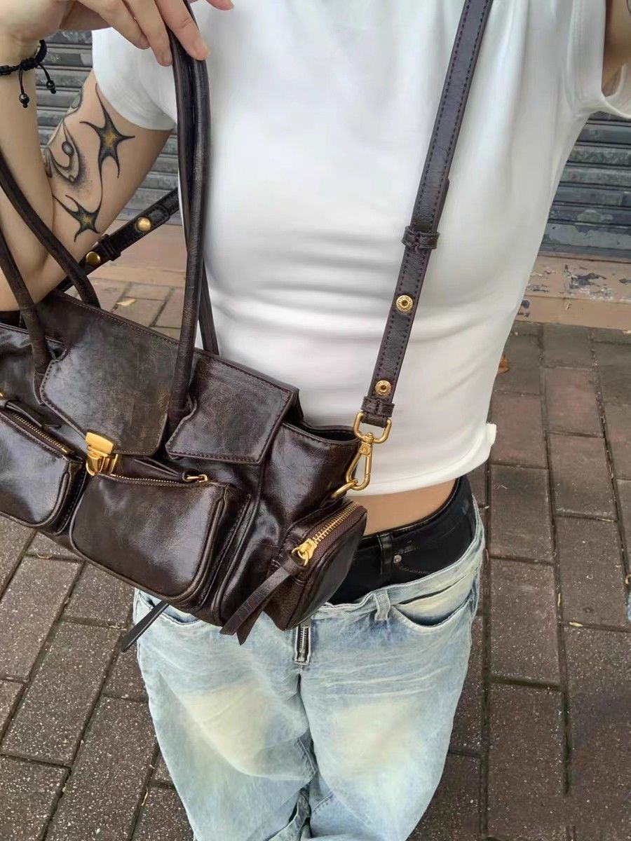 FIOLINE - Sac à Main en Cuir Style Rétro - Image 7