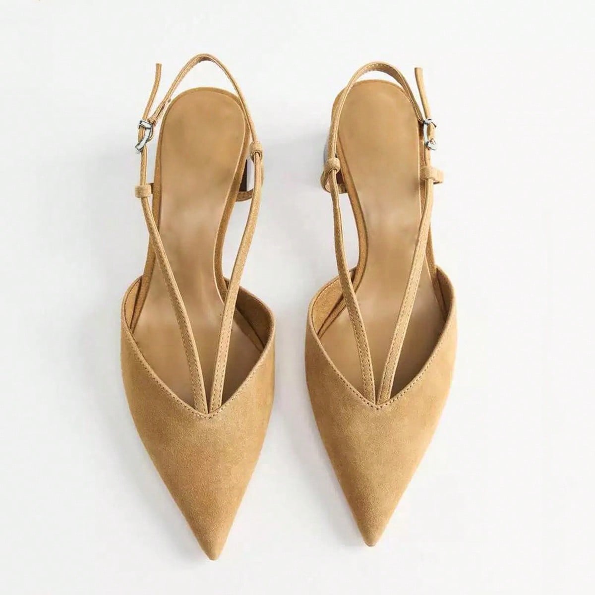 Women's Brown Leather Decorated Block Heel - Image 25
