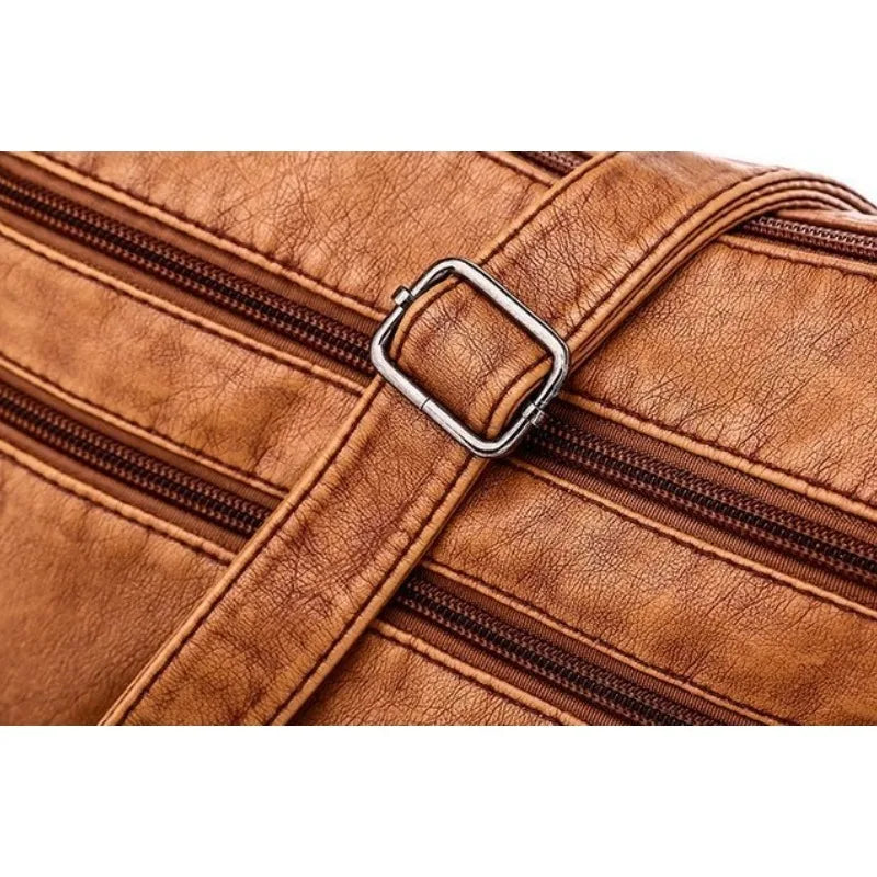 VANILLE - Sac à Main Multipoche en Bandoulière en Cuir - Image 6