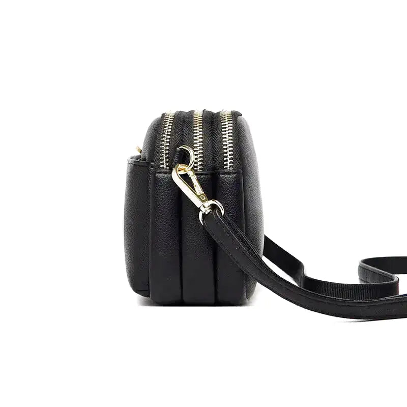 AMANDA - Small Hand Bag with Multiple Pockets in Leather - Image 8