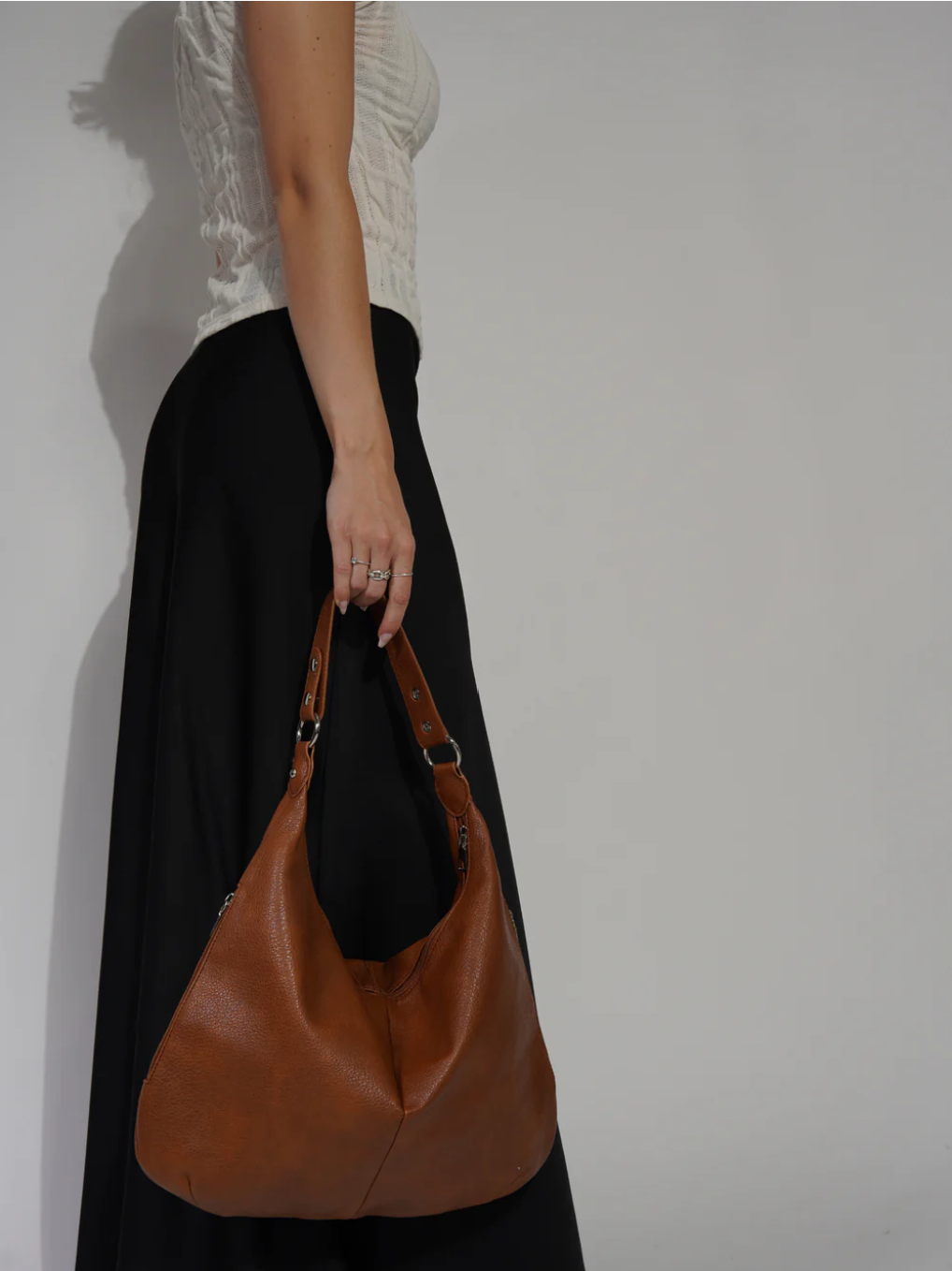 YELENA - Luxury Soft Leather Tote Hand Bag - Image 9