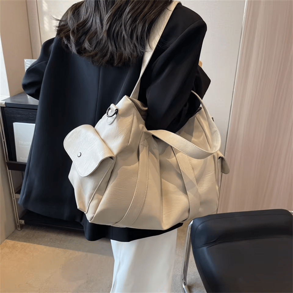 MÉLANIE - Sac à Main de Cours Ample en Cuir Soupe - Image 5