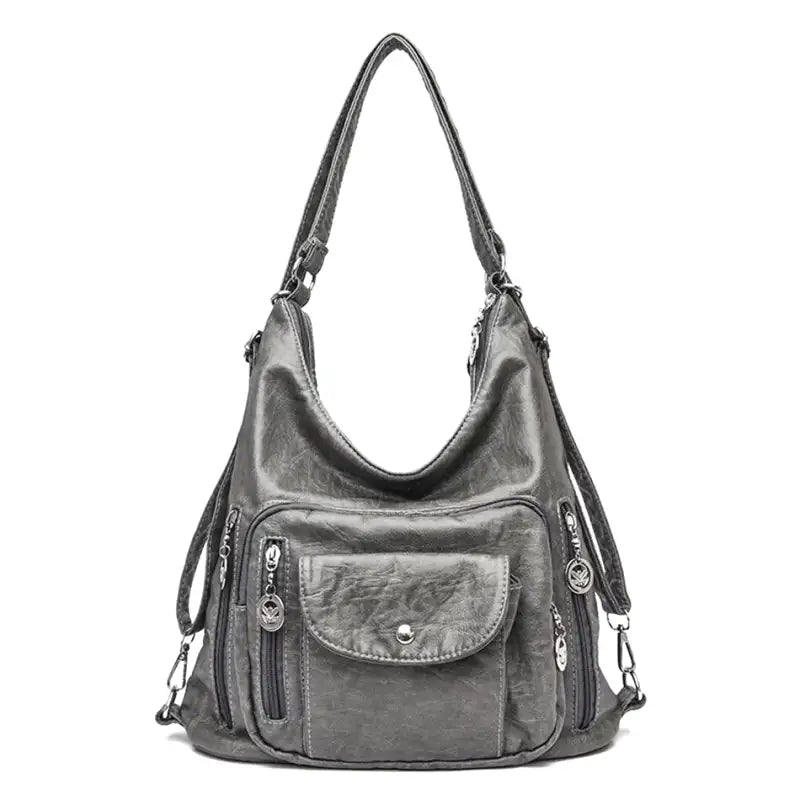 ODALIS - Crossbody Leather Hand Bag with Multiple Pockets - Image 3