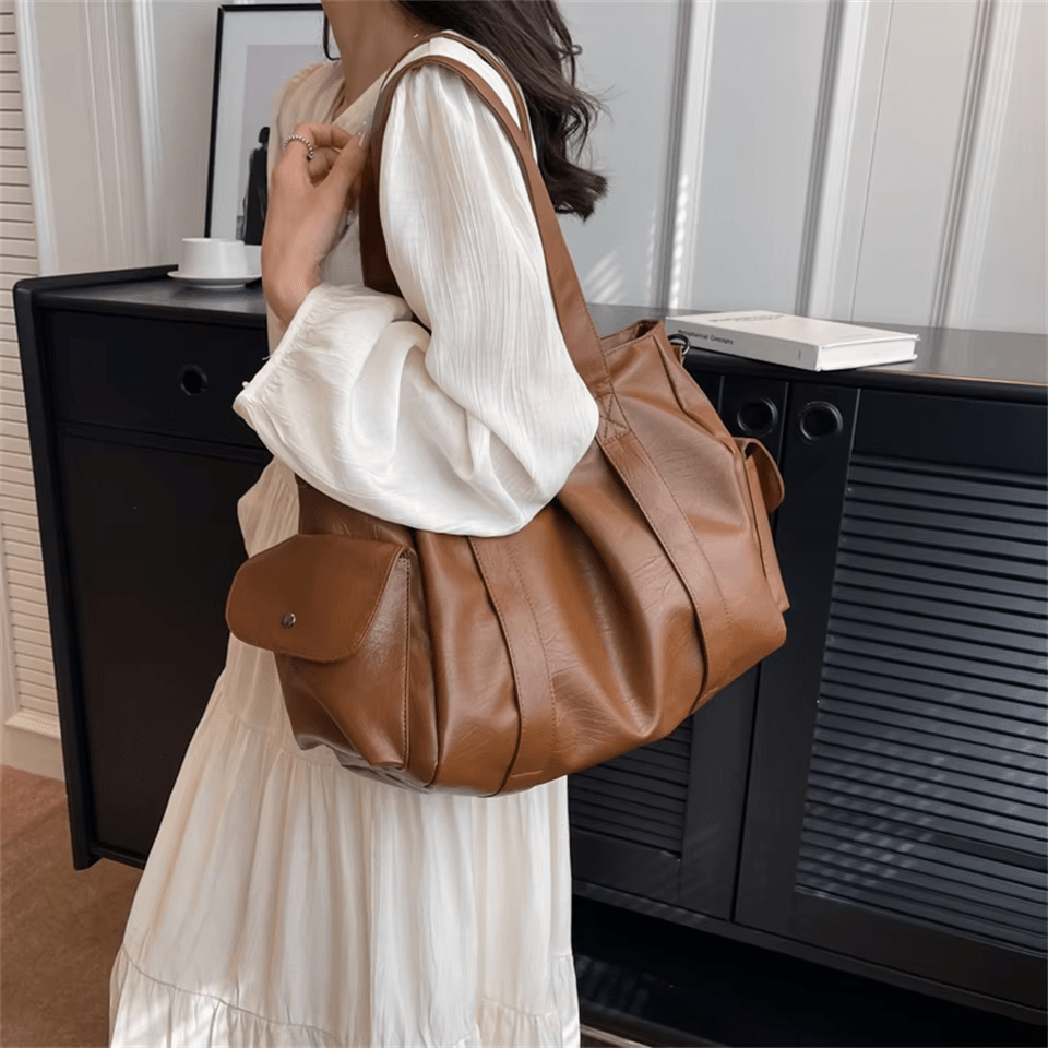MÉLANIE - Sac à Main de Cours Ample en Cuir Soupe - Image 6