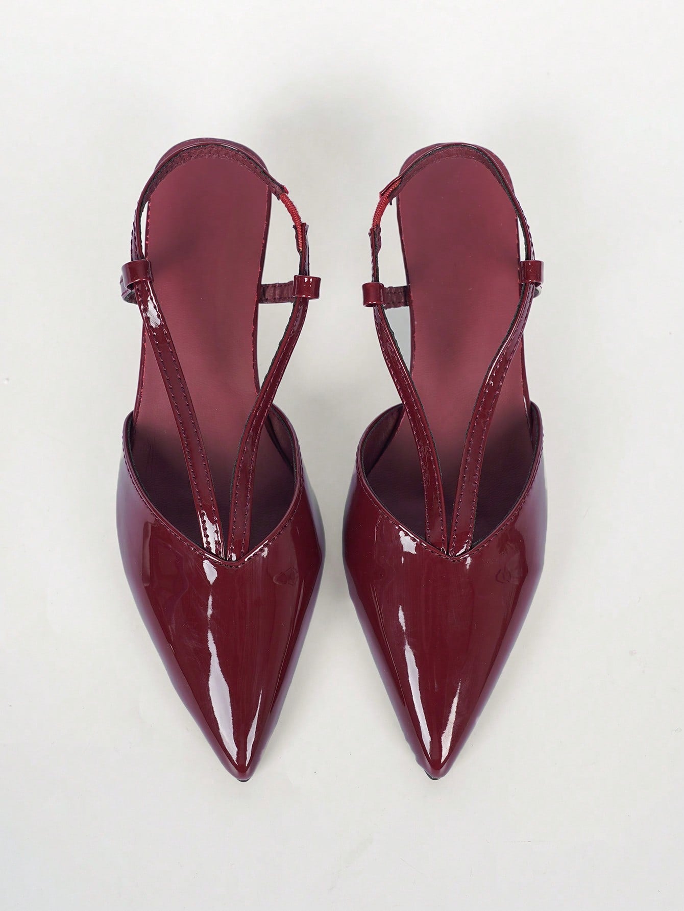 Women's Brown Leather Decorated Block Heel - Image 30