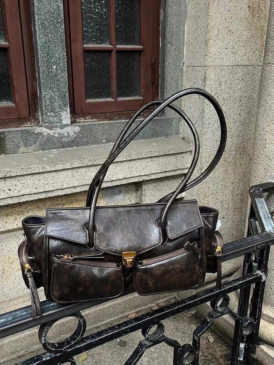 FIOLINE - Sac à Main en Cuir Style Rétro - Image 4