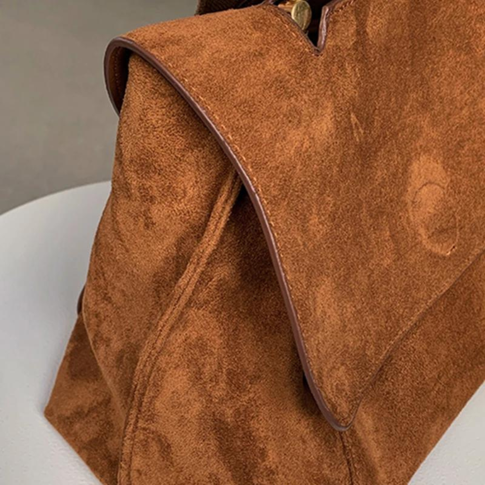 FABIOLA - Shoulder Hand Bag in Suede - Image 4