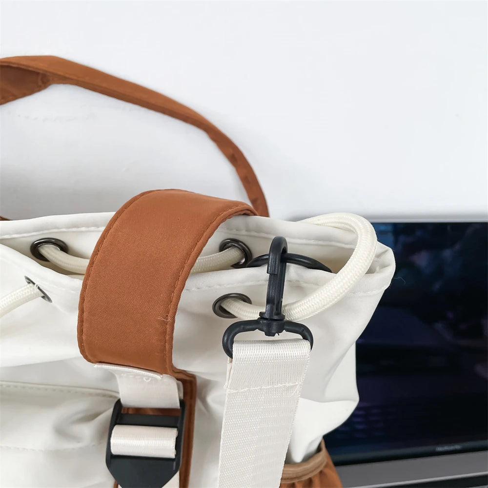 ANA - Hand bag for School with Shoulder Strap in Fabric - Image 4