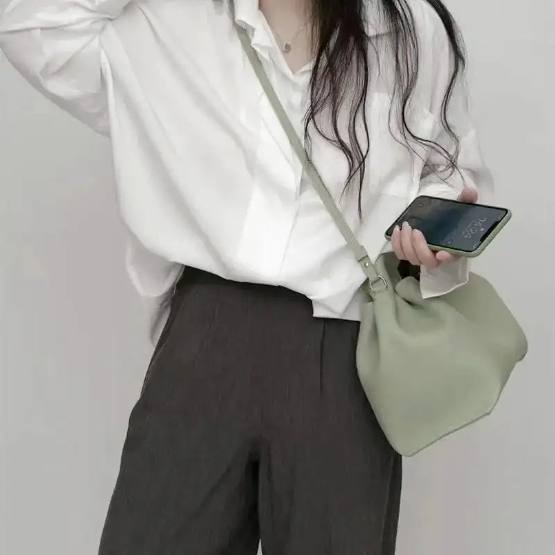 Rosa - Soft Leather Shoulder Hand Bag - Image 9