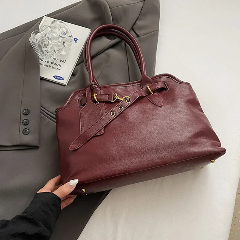 MALYA - Grand Sac à Main en Cuir Lisse - Image 3