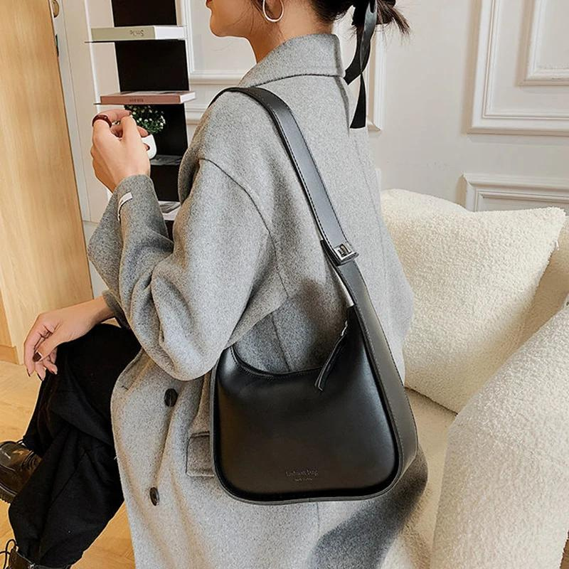 JULIE - Soft Leather Shoulder Hand Bag - Image 7