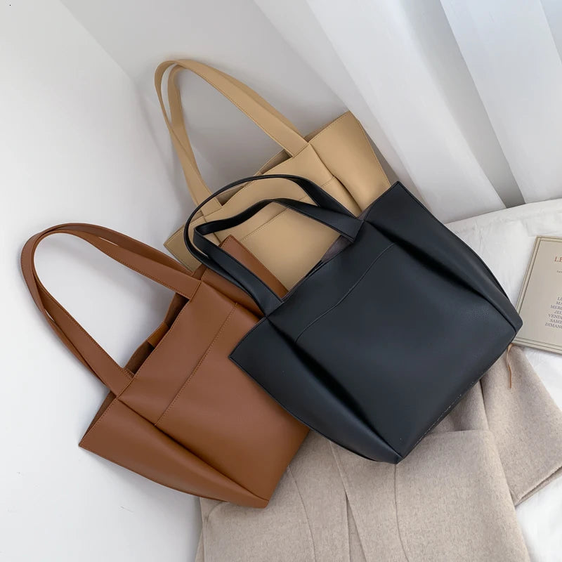 DIANA - Large Soft Leather Hand Bag for School - Image 3