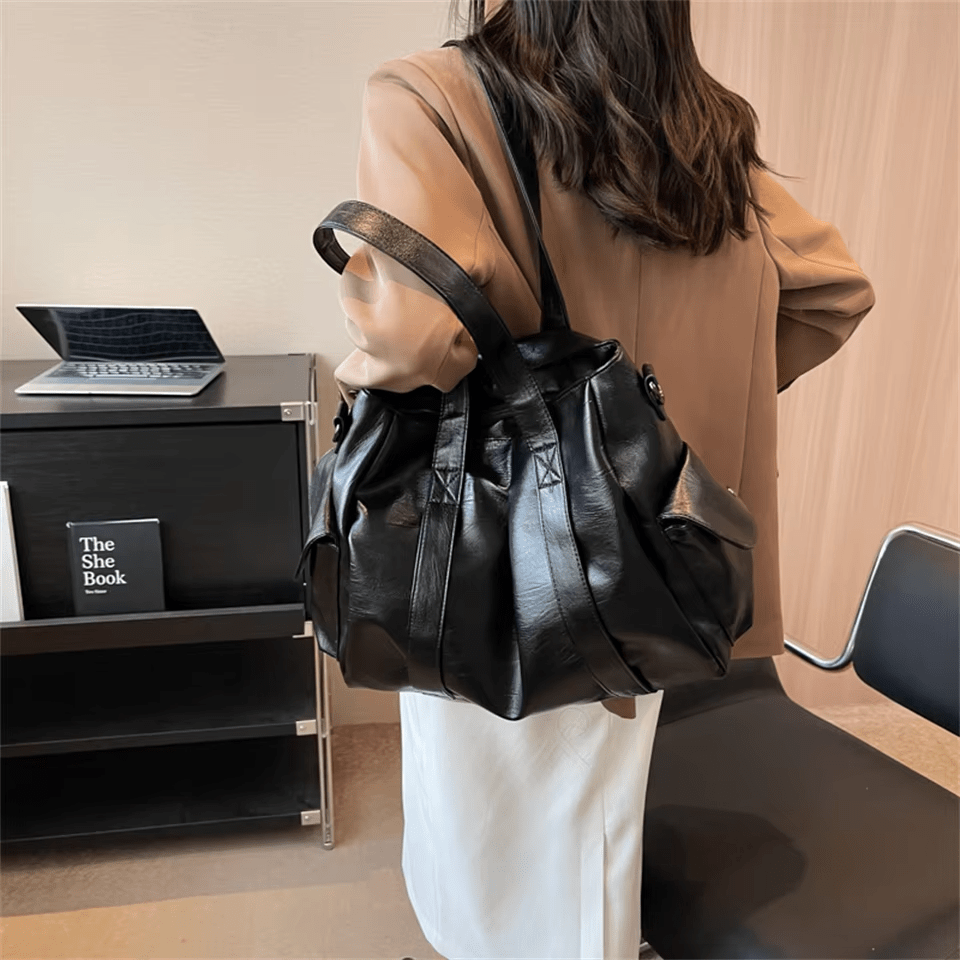 MÉLANIE - Sac à Main de Cours Ample en Cuir Soupe - Image 3