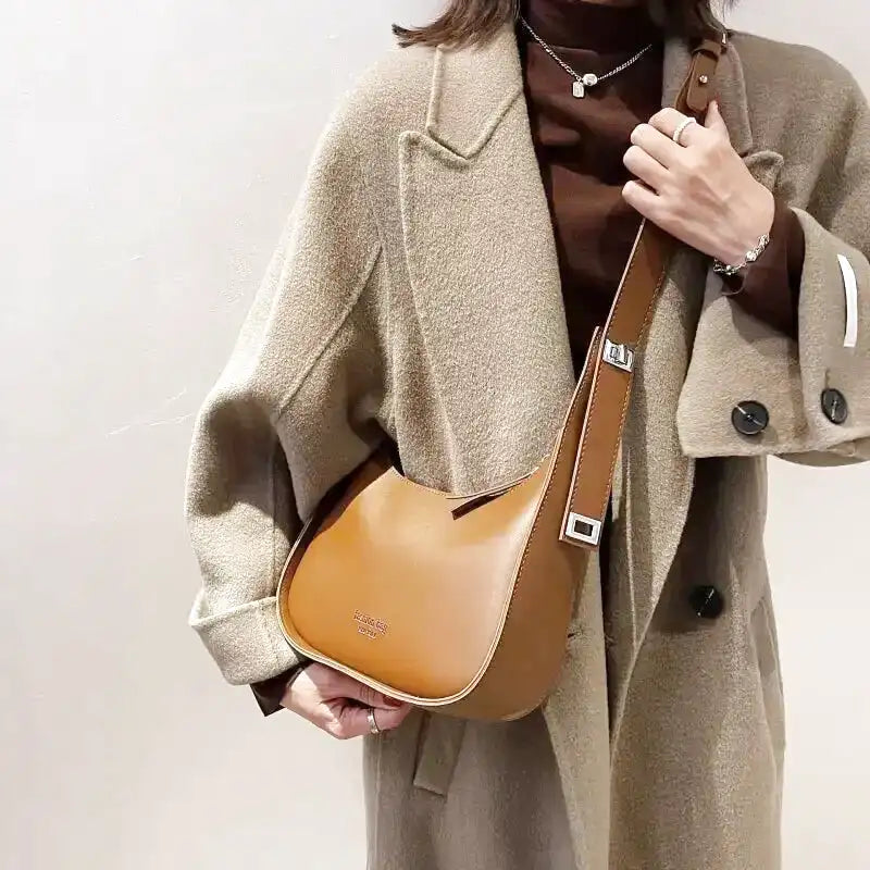 JULIE - Soft Leather Shoulder Hand Bag - Image 3