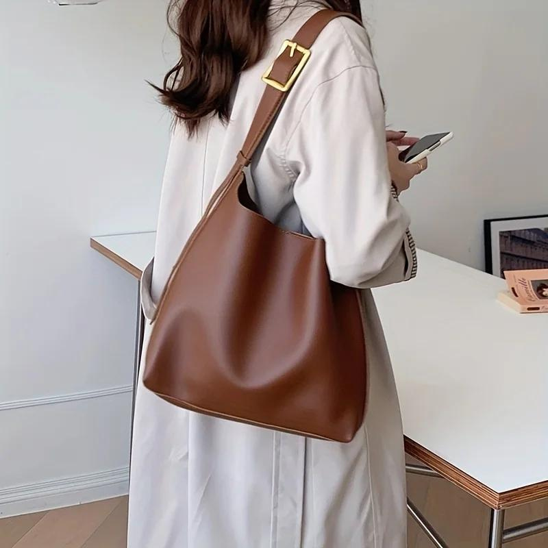 JACQUELINE - Large Hand Bag Shoulder Leather Tote - Image 4