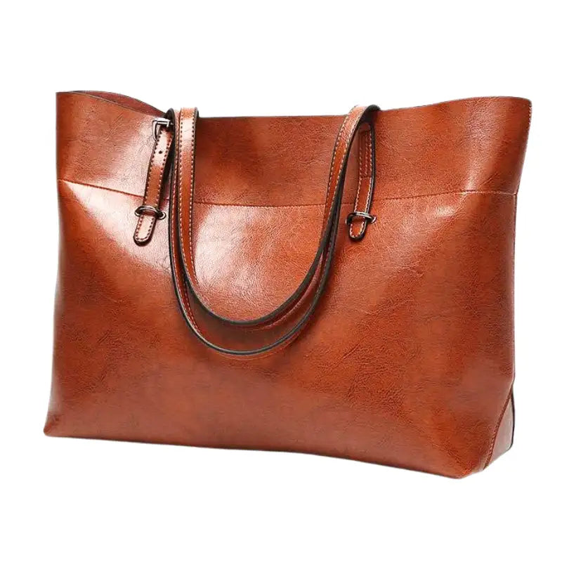 CATARINA - Smooth Leather Hand Bag for School