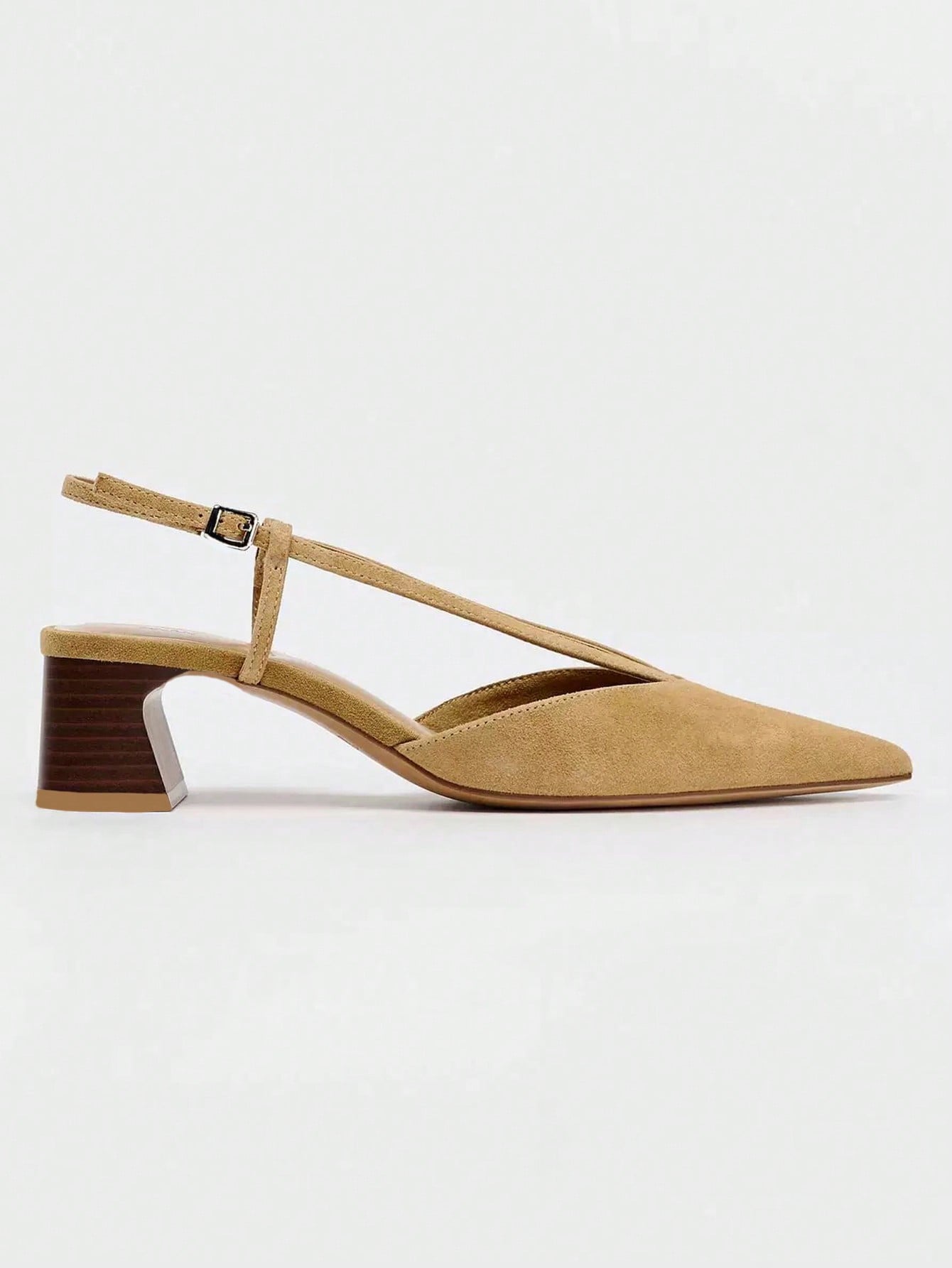 Women's Brown Leather Decorated Block Heel - Image 22