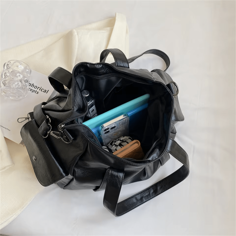 MÉLANIE - Sac à Main de Cours Ample en Cuir Soupe - Image 7