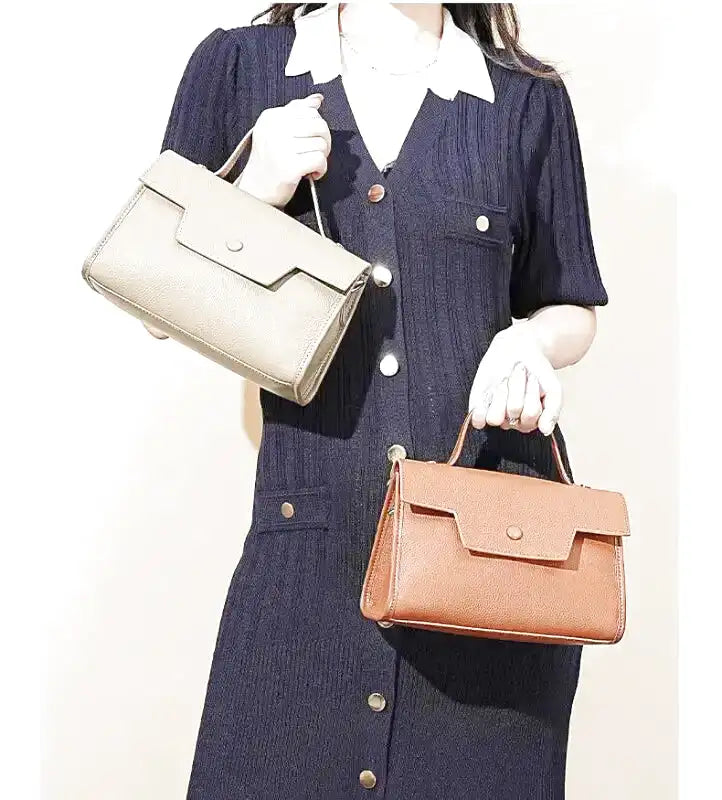 CHANTRE - Small Hand Bag with Flap - Image 4