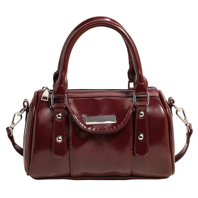 SANDY - Sac à Main en Cuir Vernis Élégant - Image 6