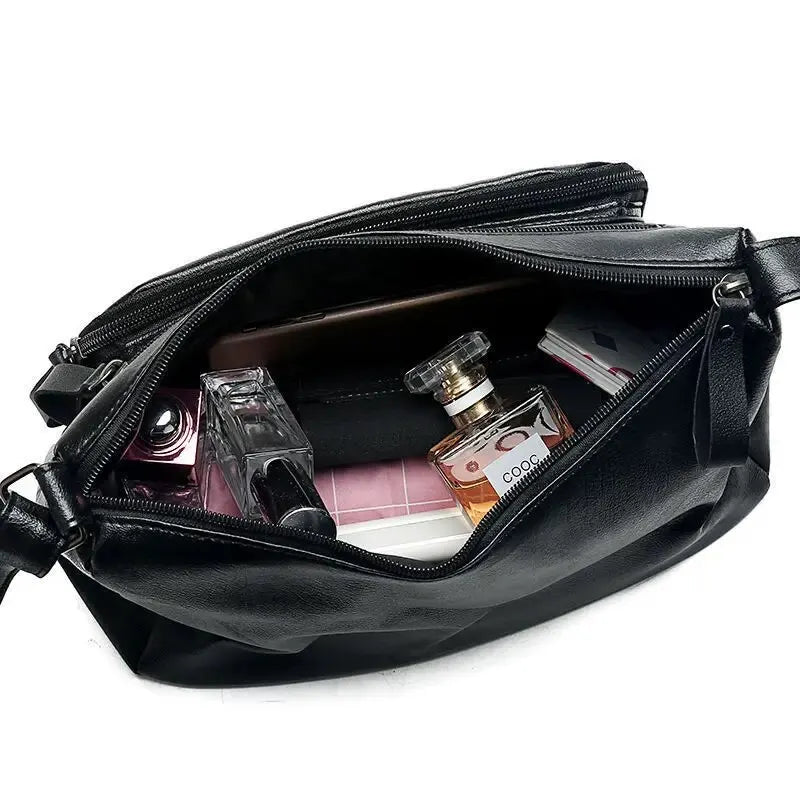 ROVA - Sac à Main Multi-Poche en Cuir à Bandoulière en Cuir - Image 3