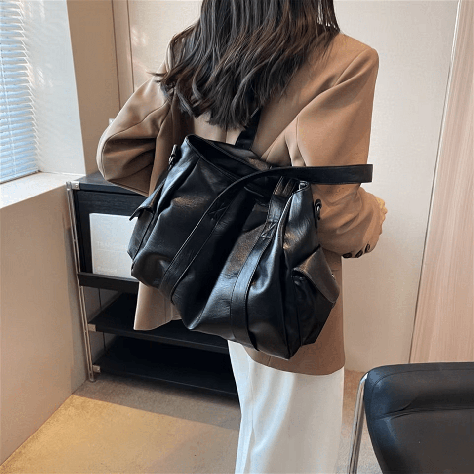 MÉLANIE - Sac à Main de Cours Ample en Cuir Soupe - Image 4