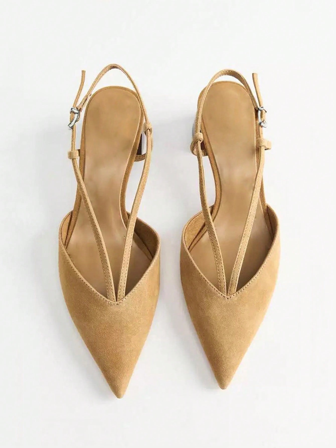 Women's Brown Leather Decorated Block Heel - Image 20