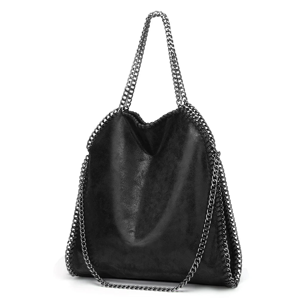 KONIE - Sac à Main en Cuir Souple avec Bandoulière à Chaîne - Image 3