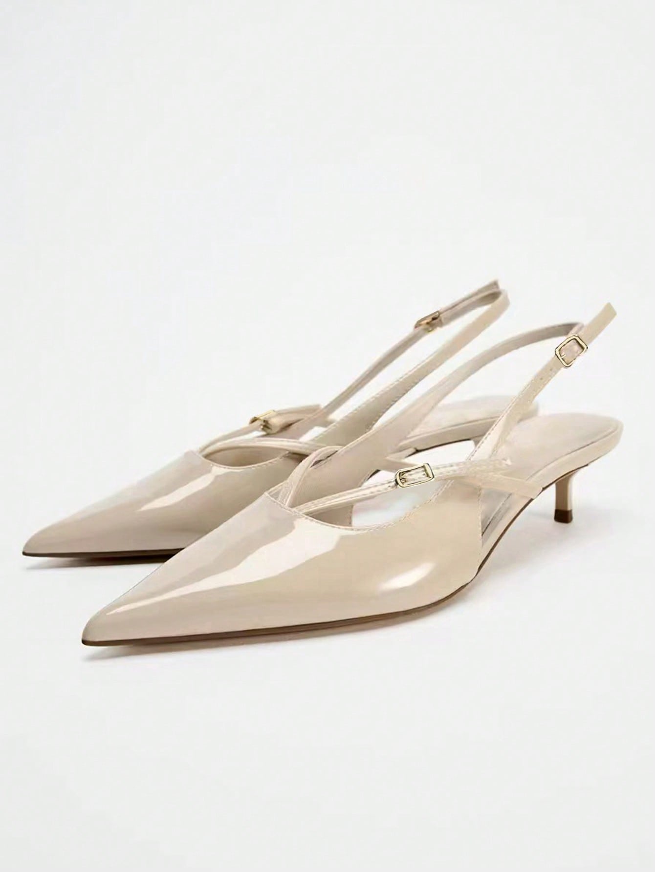 Women's Brown Leather Decorated Block Heel - Image 13