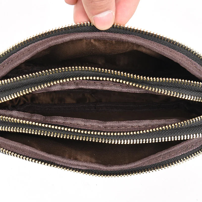 AMANDA - Small Hand Bag with Multiple Pockets in Leather - Image 5