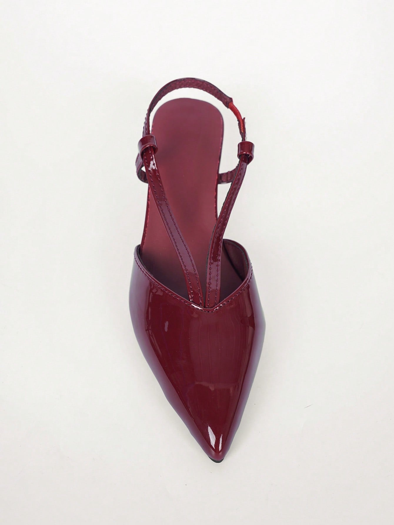 Women's Brown Leather Decorated Block Heel - Image 34