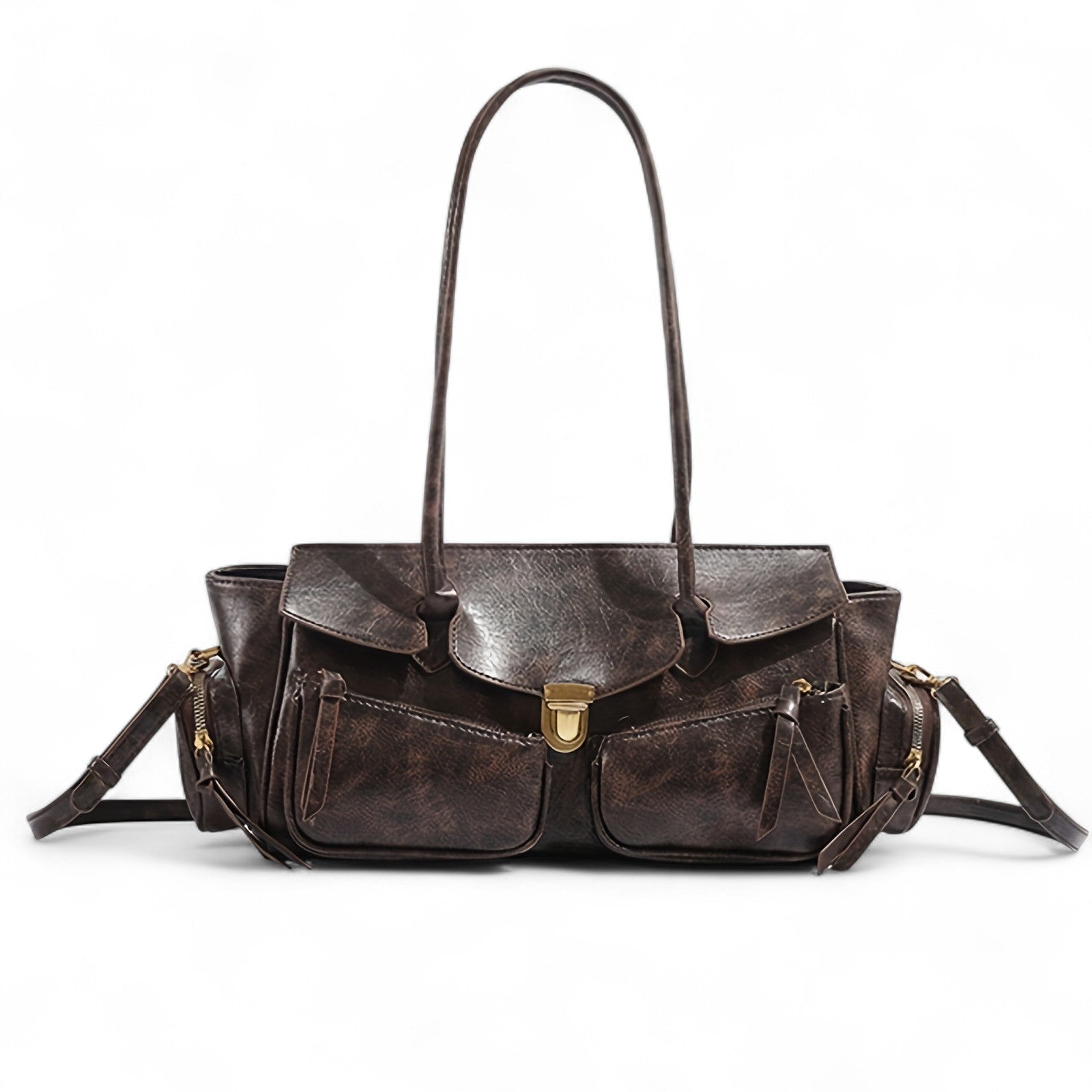 FIOLINE - Sac à Main en Cuir Style Rétro - Image 2