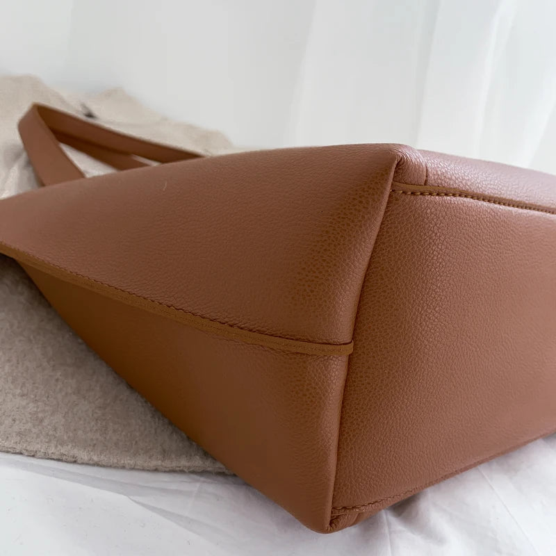 DIANA - Large Soft Leather Hand Bag for School - Image 6