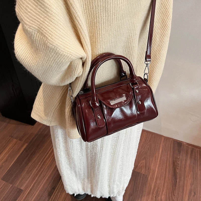 SANDY - Sac à Main en Cuir Vernis Élégant - Image 8