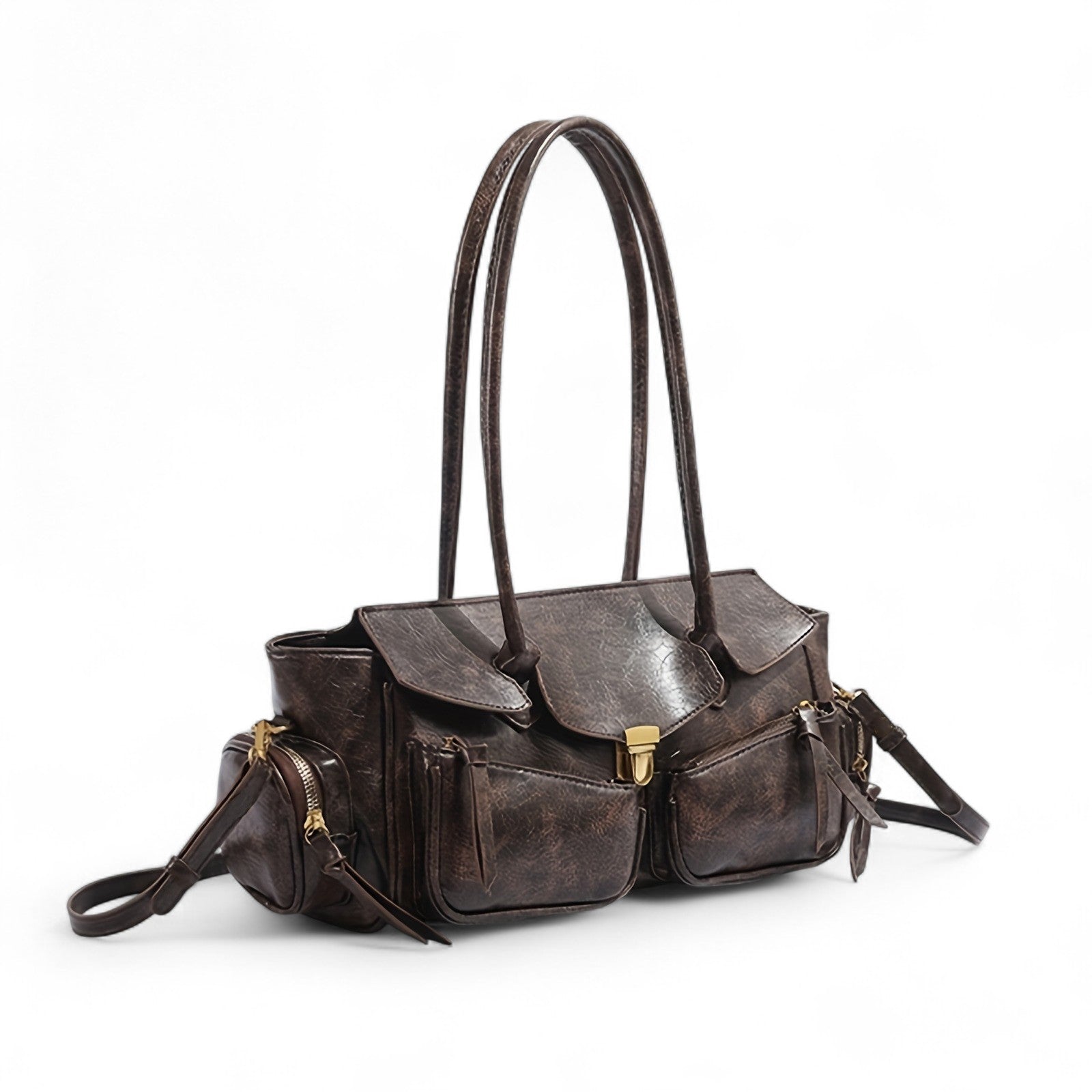 FIOLINE - Sac à Main en Cuir Style Rétro - Image 3