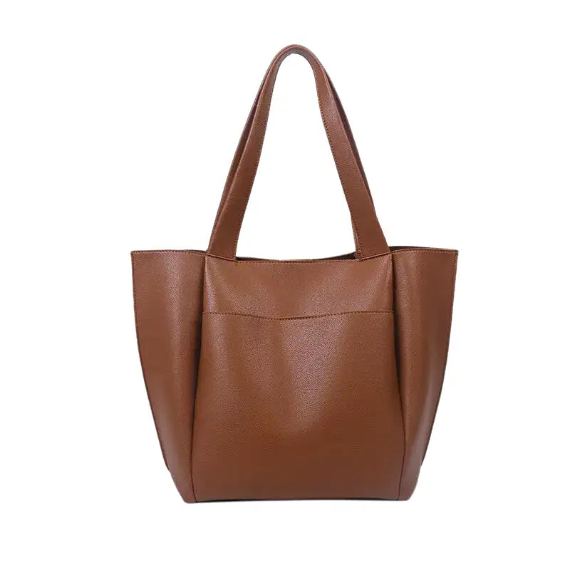 DIANA - Large Soft Leather Hand Bag for School