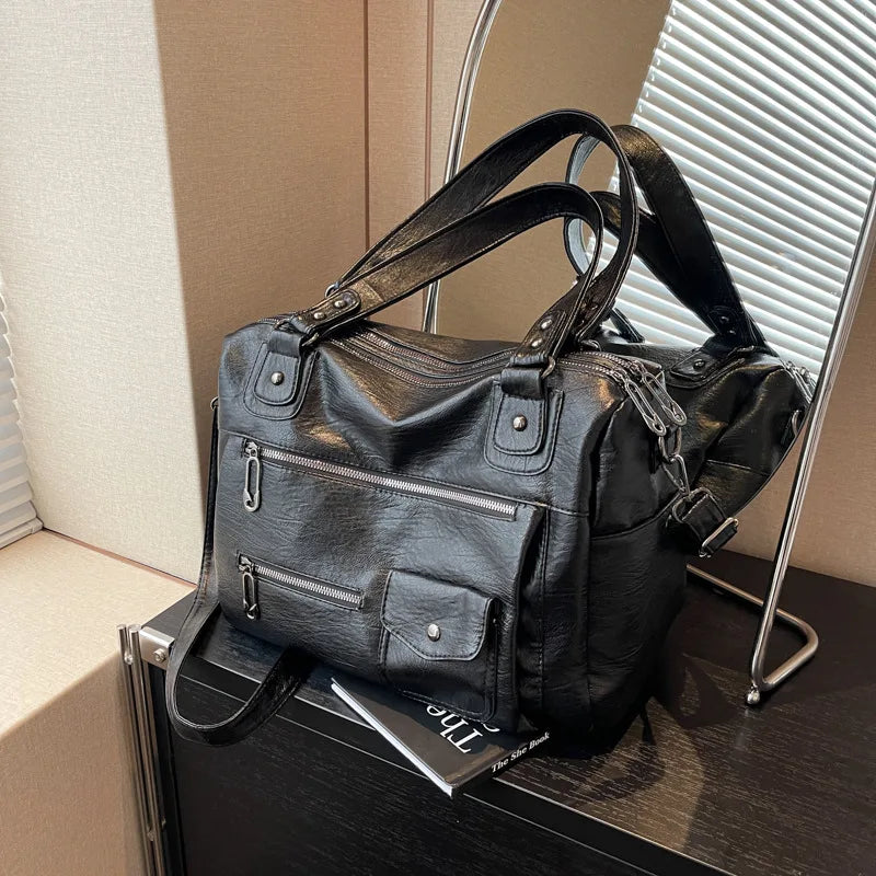 CHLOE - Sac à Main Bandoulière Cuir Grande Capacité - Image 7