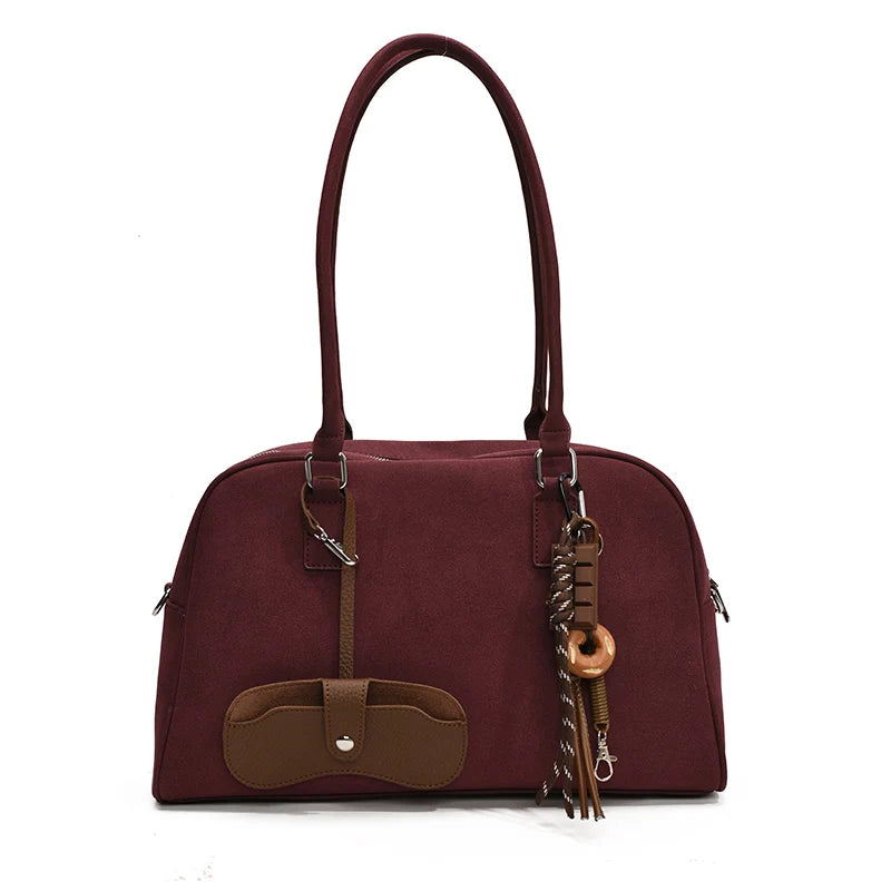 MARIA - Sac à Main de Cours en Bandoulière en Daim - Image 3