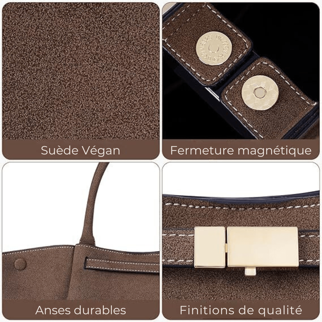 ANNE - Grand Sac à Main Bandoulière en Daim - Image 6