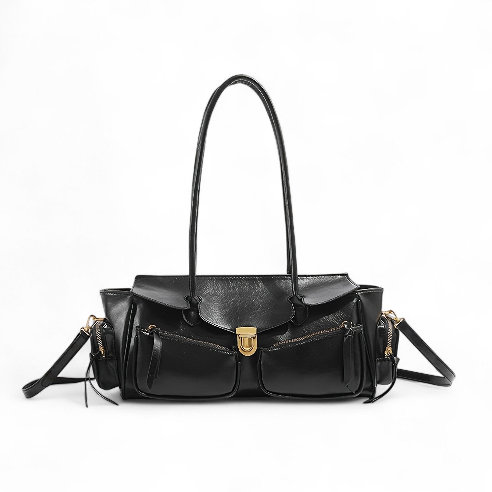 FIOLINE - Sac à Main en Cuir Style Rétro