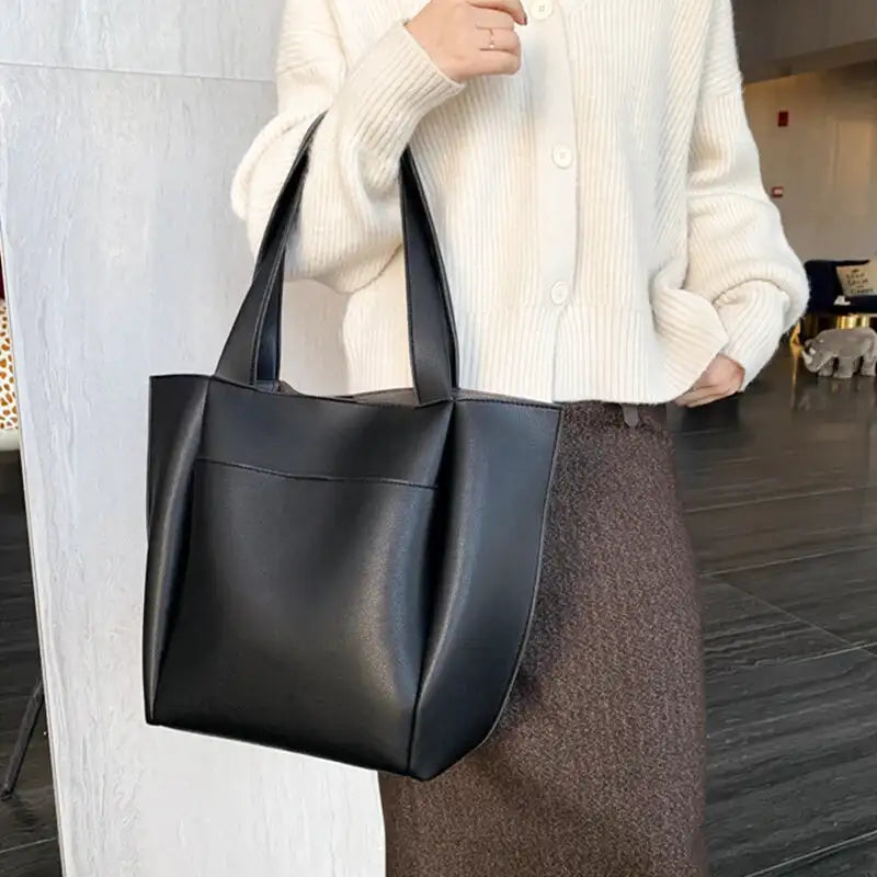 DIANA - Large Soft Leather Hand Bag for School - Image 7