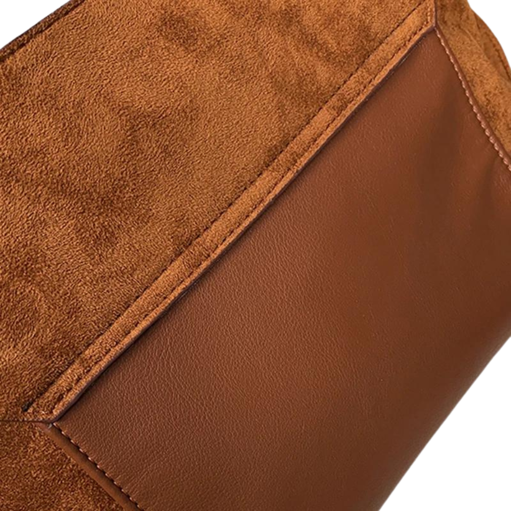 FABIOLA - Shoulder Hand Bag in Suede - Image 5