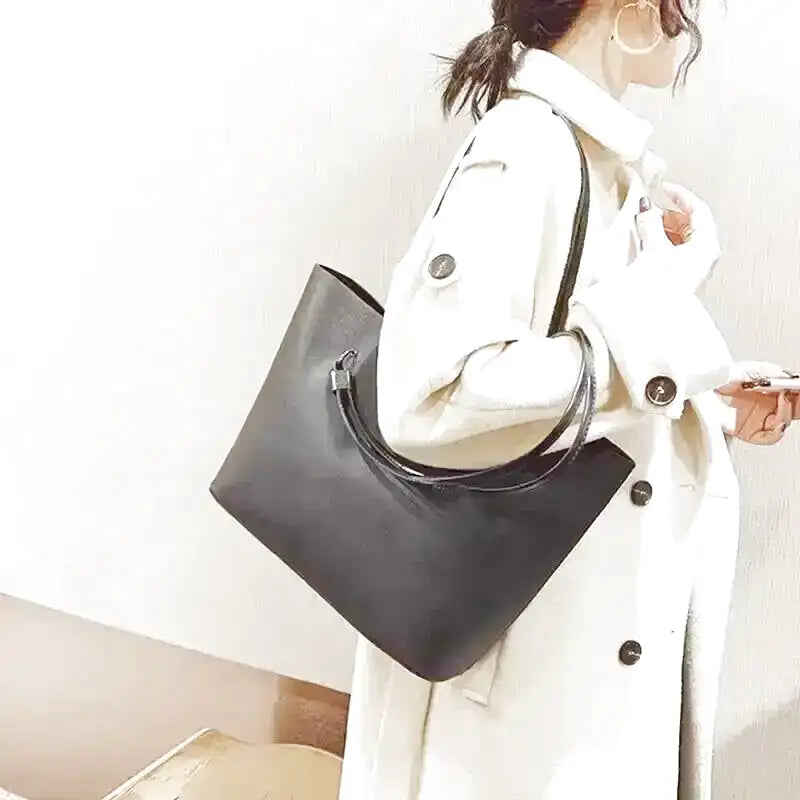 LEA - Large Soft Leather Hand Bag Tote - Image 5