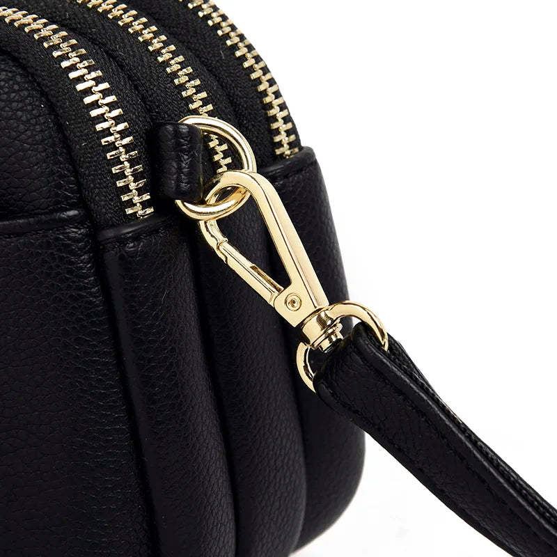 AMANDA - Small Hand Bag with Multiple Pockets in Leather - Image 10