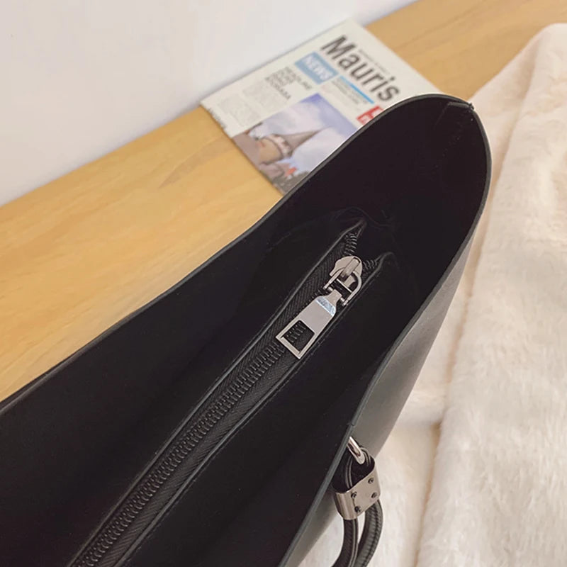 LEA - Large Soft Leather Hand Bag Tote - Image 3