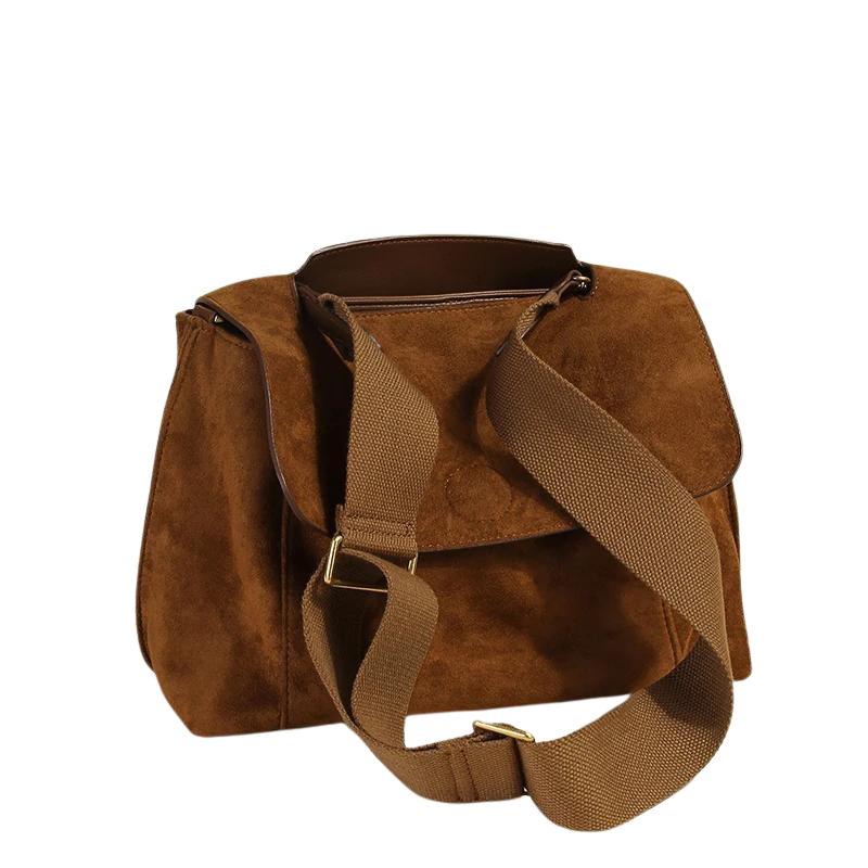 FABIOLA - Shoulder Hand Bag in Suede - Image 2