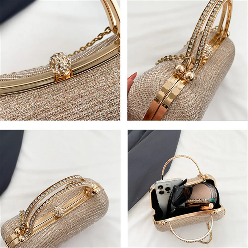 ZÉLIE - Small Evening Hand Bag with Shoulder Strap - Image 5