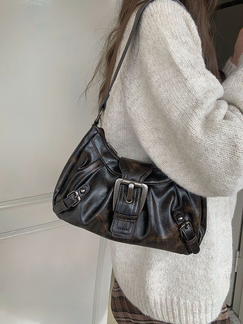 KAREN - Petit Sac à Main en Cuir Rétro - Image 4