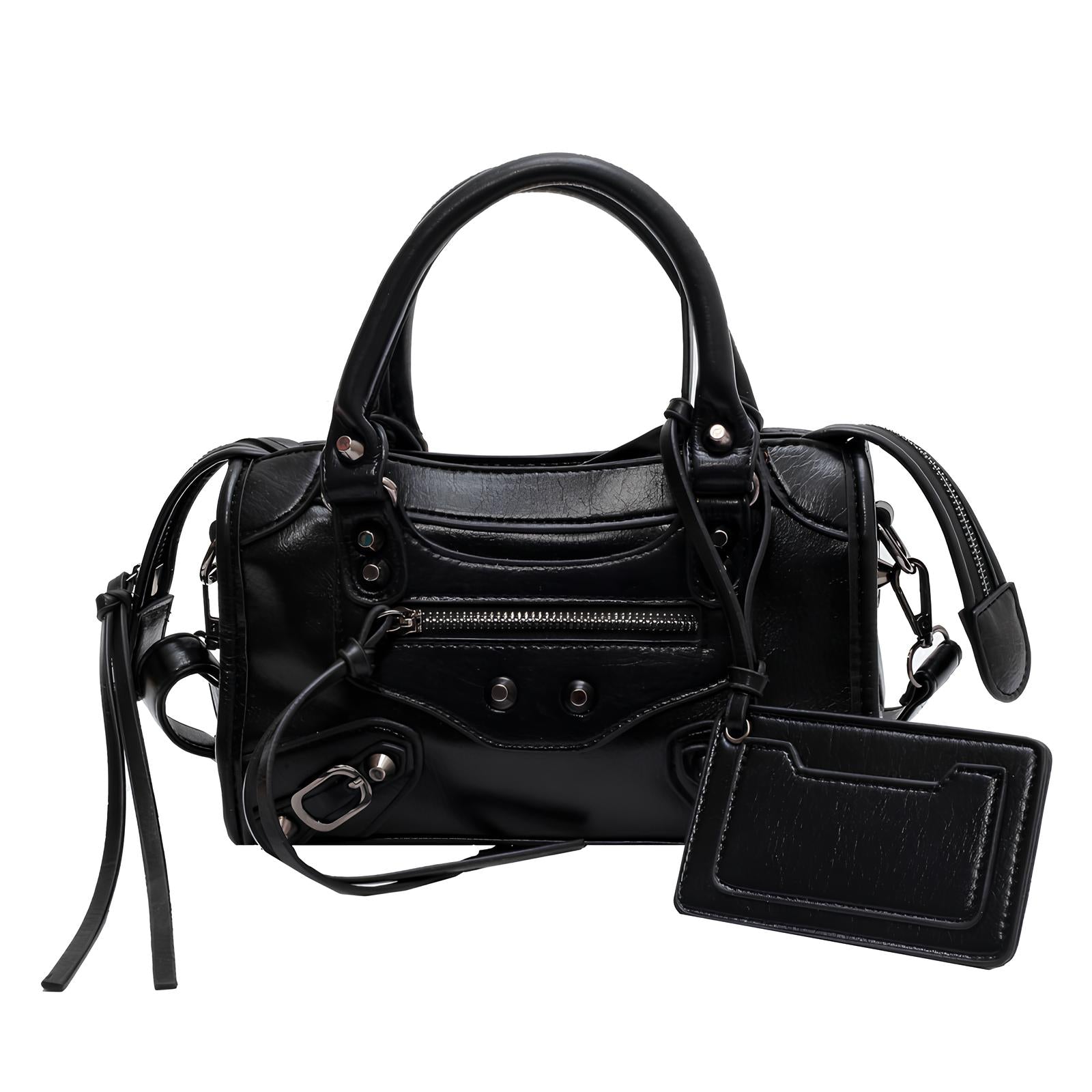 MAËLLE - Small Retro Hand Bag in Leather