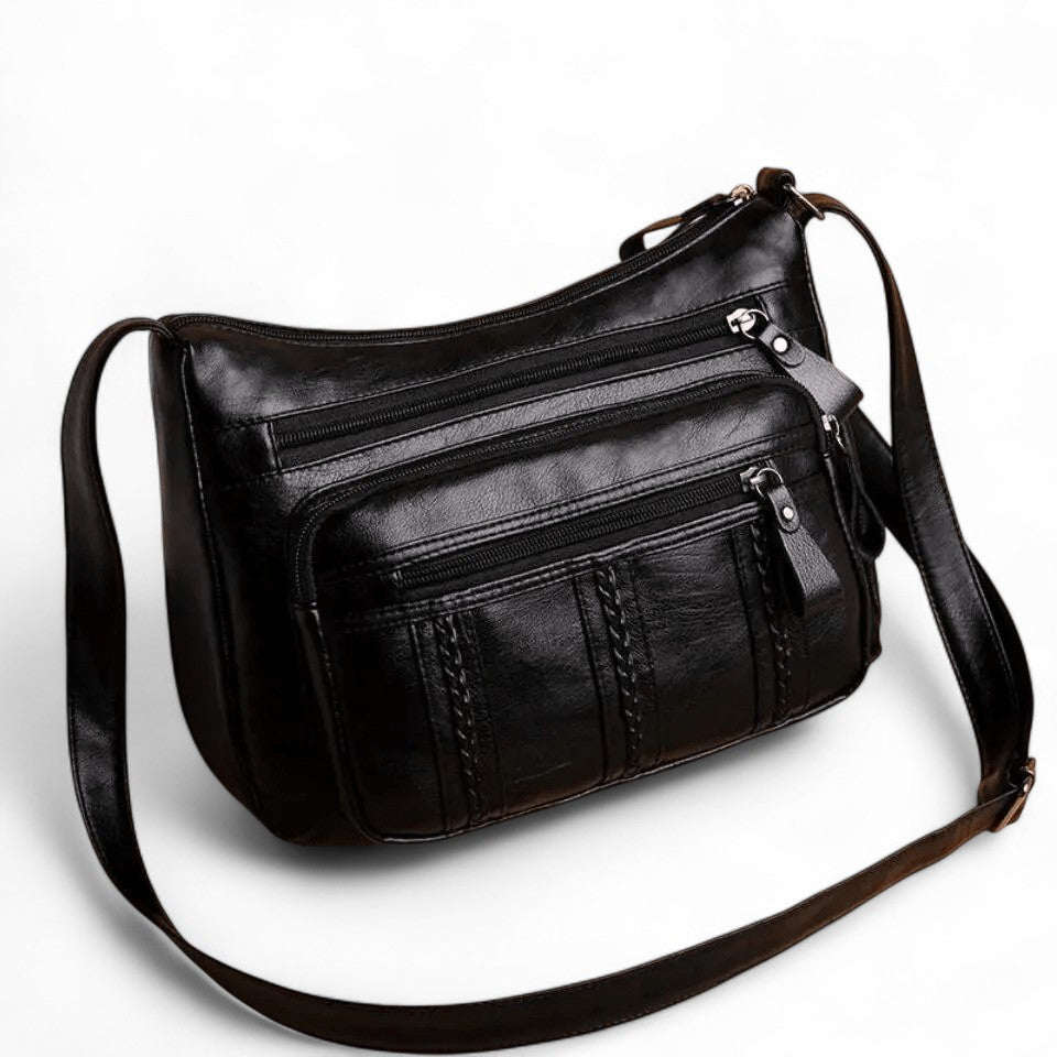 ROVA - Sac à Main Multi-Poche en Cuir à Bandoulière en Cuir - Image 2